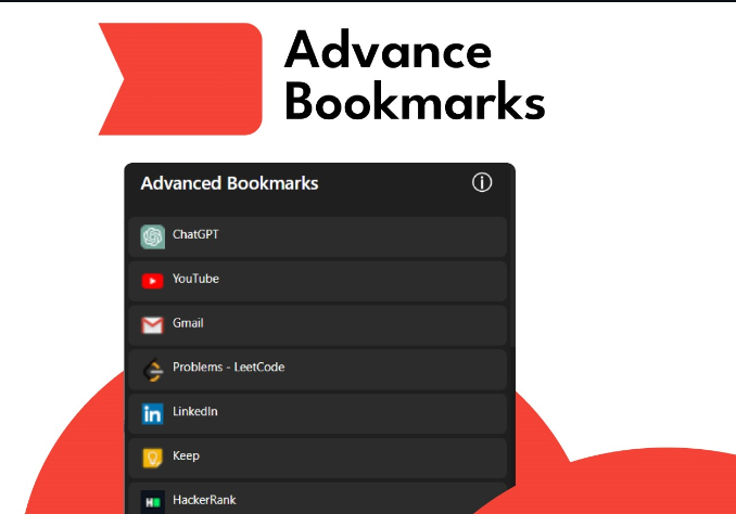 Advance bookmarks - chrome extension