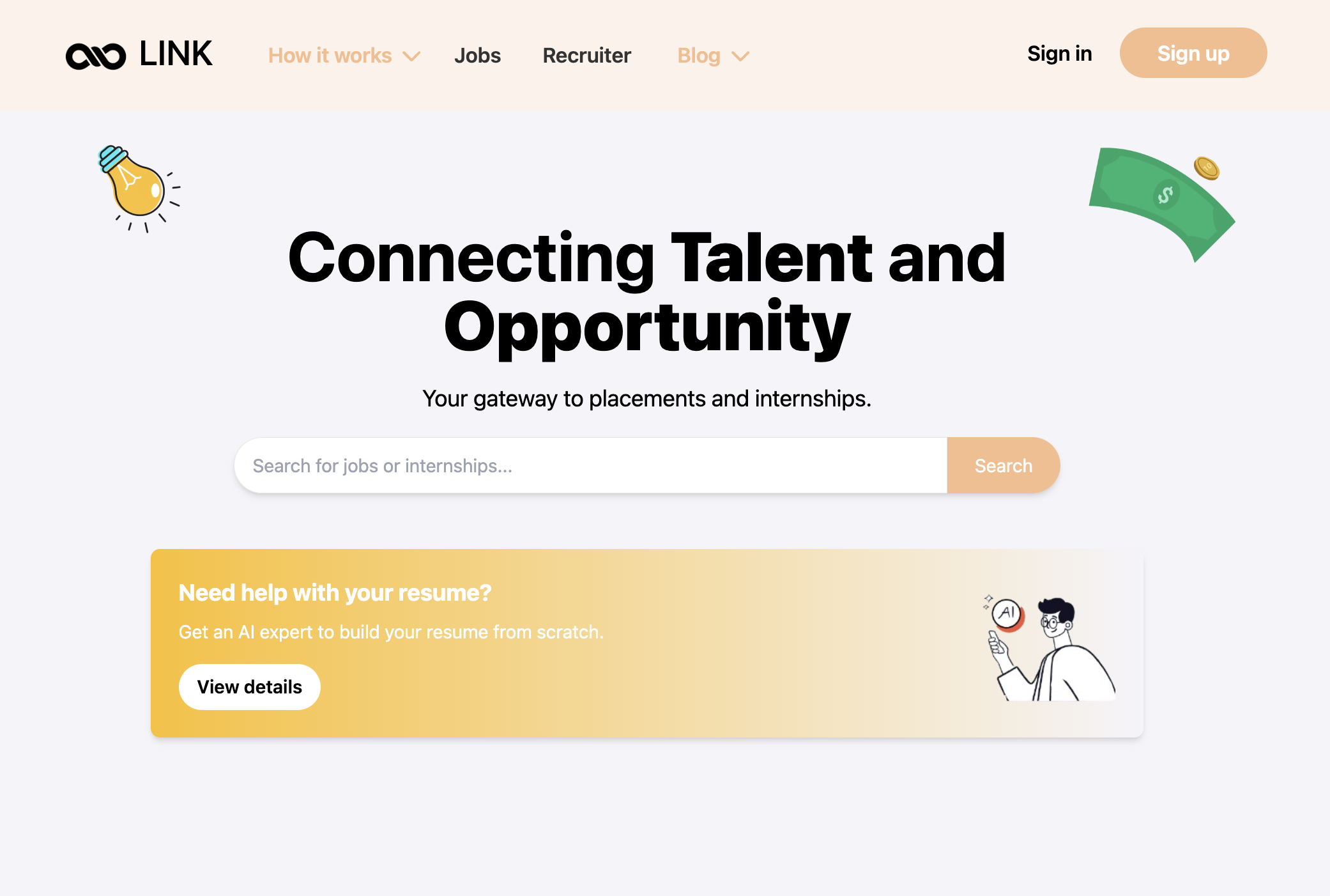 Link - Job and Internship Portal